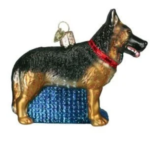 German Shepherd Old World Christmas Ornament