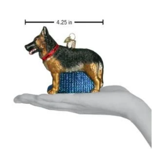 German Shepherd Old World Christmas Ornament