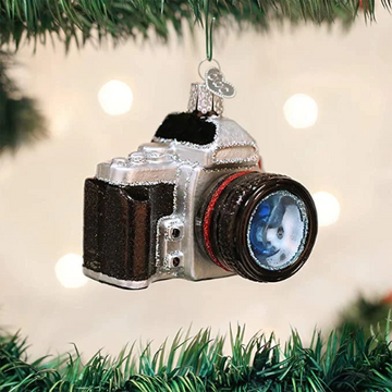 Camera Old World Christmas Ornament