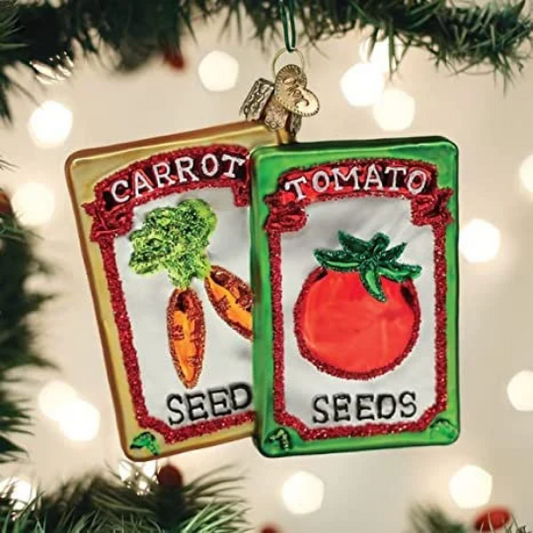 Garden Seeds Old World Christmas Ornament