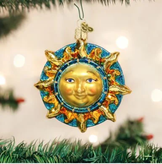 Fanciful Sun Old World Christmas Ornament