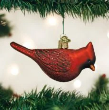 Northern Cardinal Old World Christmas Ornament