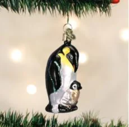 Emperor Penguin Old World Christmas Ornament