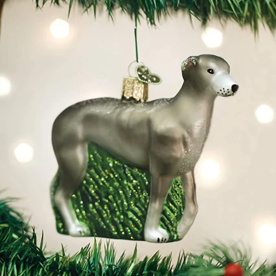 Greyhound Old World Christmas Ornament
