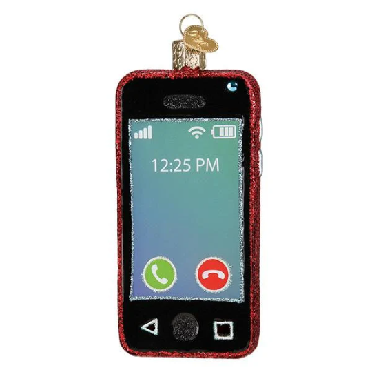 Smart Phone Old World Christmas Ornament