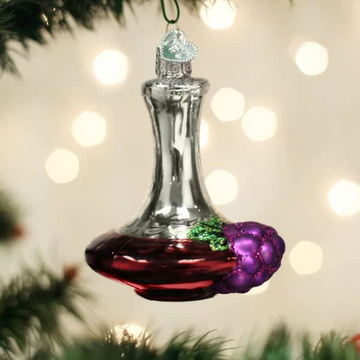Wine Decanter Old World Christmas Ornament