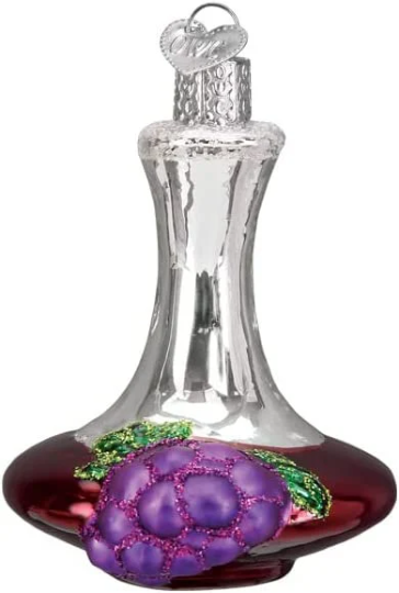 Wine Decanter Old World Christmas Ornament
