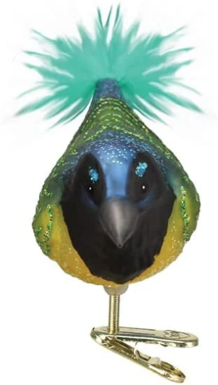 Green Jay Old World Christmas Ornament