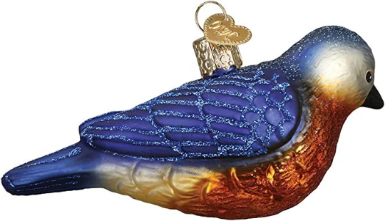 Western Bluebird Old World Christmas Ornament