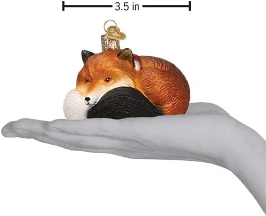 Cozy Fox Old World Christmas Ornament