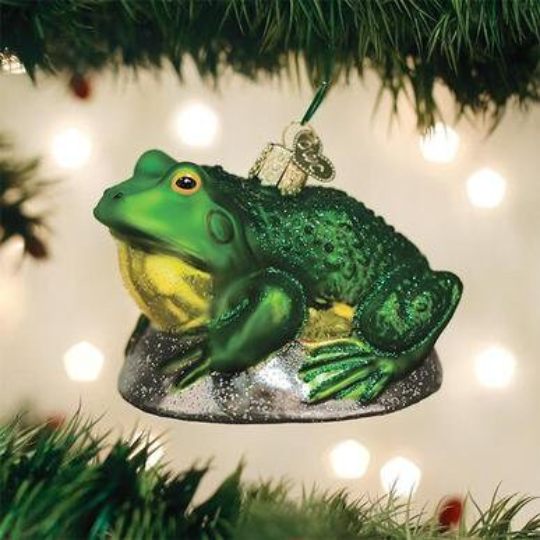 Bull Frog Old World Christmas Ornament