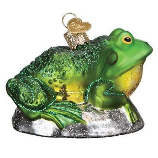 Bull Frog Old World Christmas Ornament
