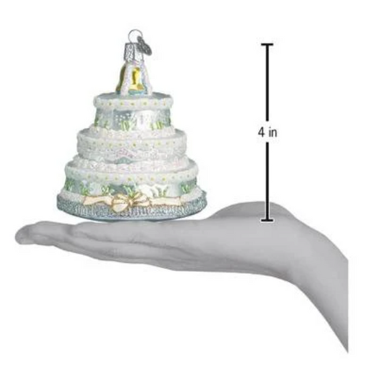 Wedding Cake Old World Christmas Ornament