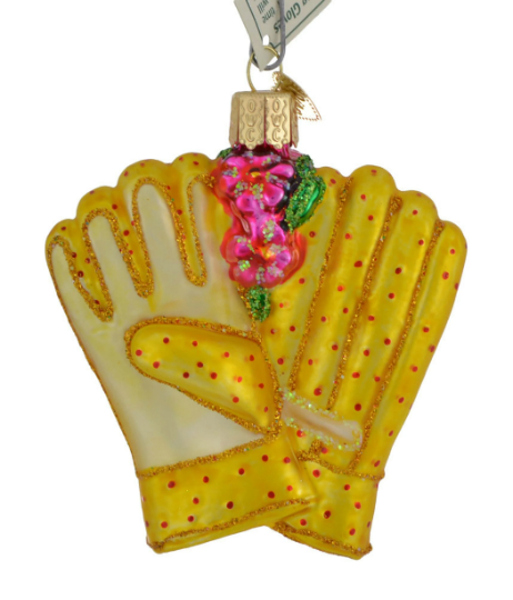 Gardening Gloves Old World Christmas Ornament