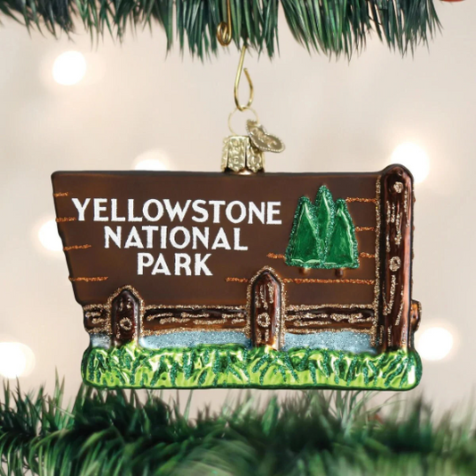 Yellowstone National Park Old World Christmas Ornament