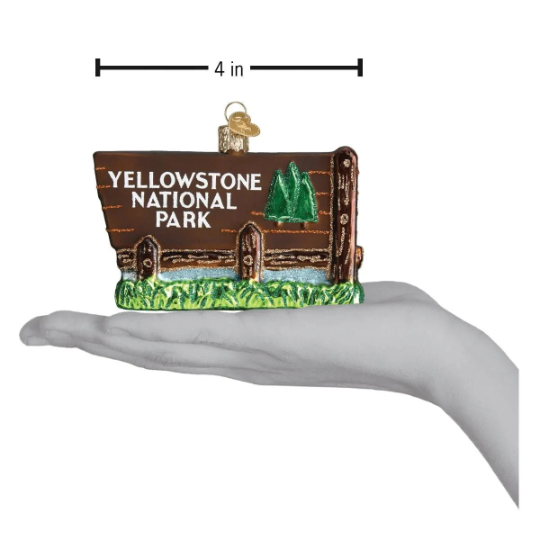 Yellowstone National Park Old World Christmas Ornament