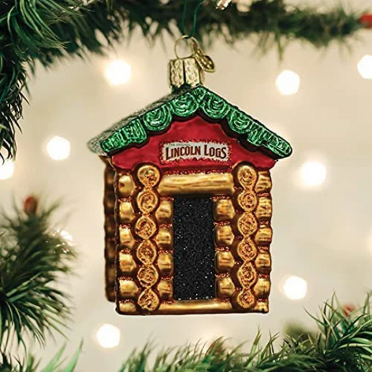 Lincoln Logs Old World Christmas Ornament