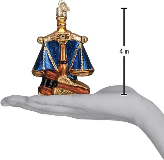 The Scales Of Justice Old World Christmas Ornament