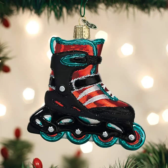 Inline Skates Old World Christmas Ornament