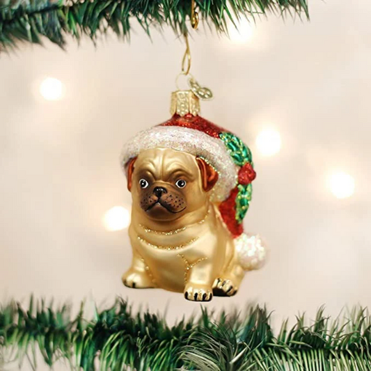 Pug Old World Christmas Ornament