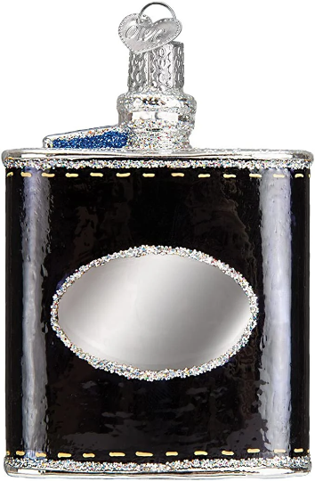 Flask Old World Christmas Ornament