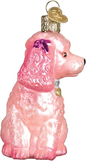 Pink Poodle Old World Christmas Ornaments