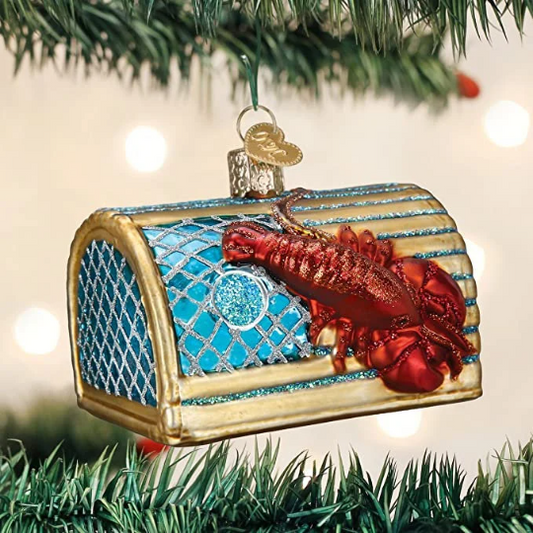 Lobster Trap Old World Christmas Ornament