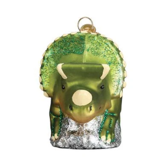 Triceratops Old World Christmas Ornament