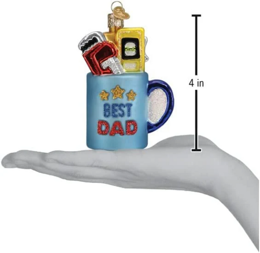 Best Dad Ever Mug Old World Christmas Ornament