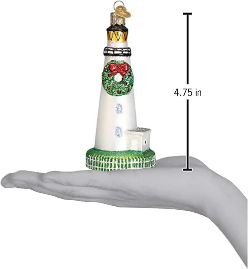 Ocracoke Island Lighthouse Old World Christmas Ornament