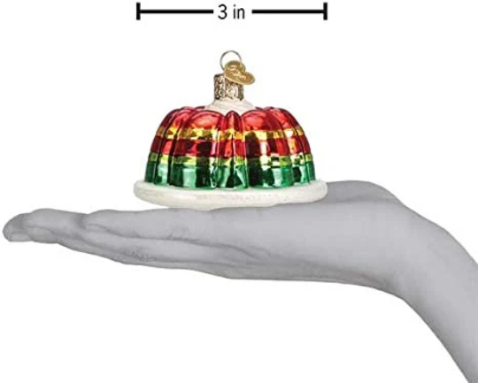 Festive Gelatin Mold Old World Christmas Ornament