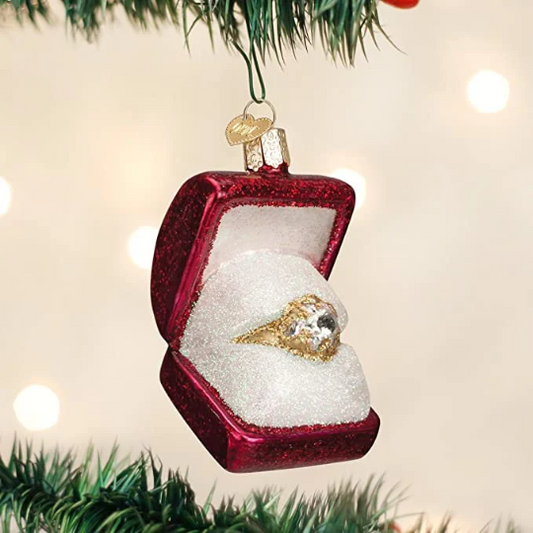 Ring in Box Old World Christmas Ornament