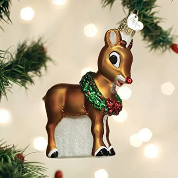 Rudolph The Red Nose Reindeer Old World Christmas Ornament