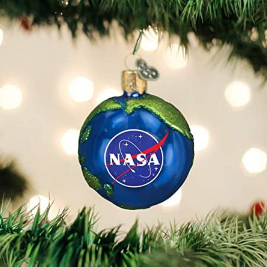 Earth Old World Christmas NASA Ornament