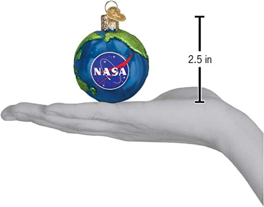 Earth Old World Christmas NASA Ornament