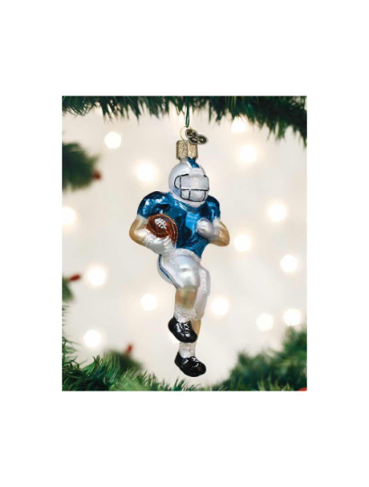 Football Player Old World Christmas Ornament