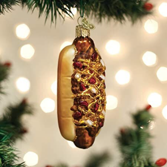 Chili Cheese Dog Old World Christmas Ornament