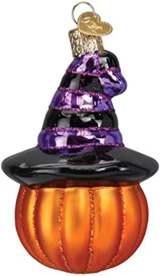 Witch Pumpkin Old World Christmas Ornament