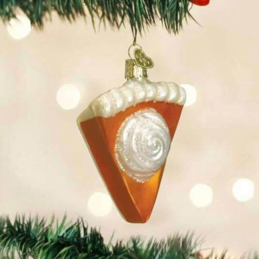 Pumpkin Pie Slice Old World Christmas Ornament