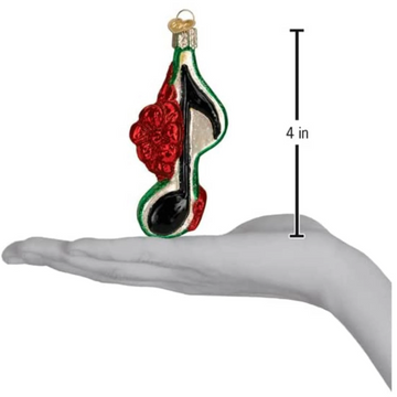 Musical Note Glass Tree Ornament by Old World Christmas