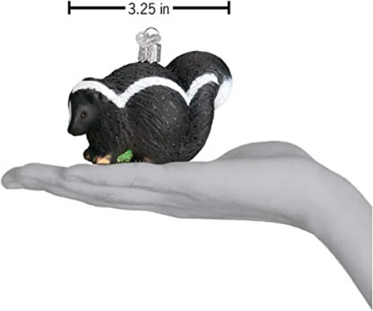 Skunk Old World Christmas Ornament