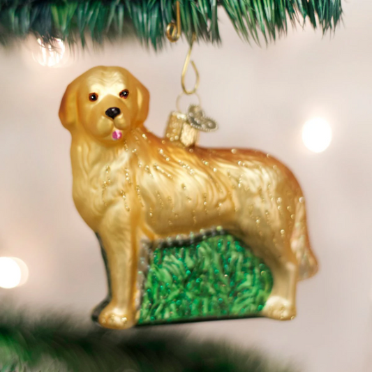 Golden Retriever Old World Christmas Ornament