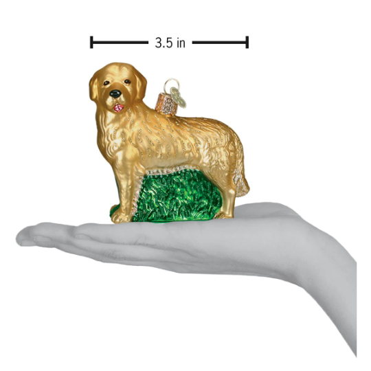 Golden Retriever Old World Christmas Ornament