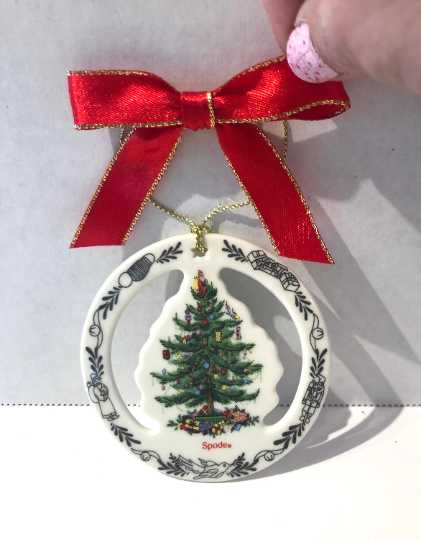 Vintage Spode Christmas Tree Ornament