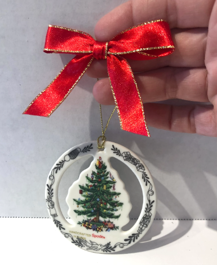 Vintage Spode Christmas Tree Ornament