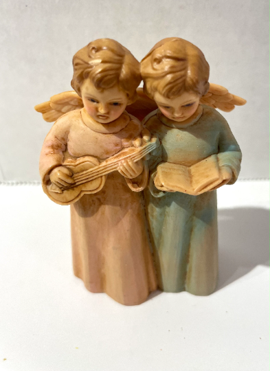 Vintage ARA Plastic Angel Musicians Christmas Figurines