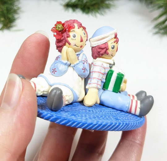 Raggedy Ann and Andy Clip-On - Hallmark Keepsake Ornament 2003