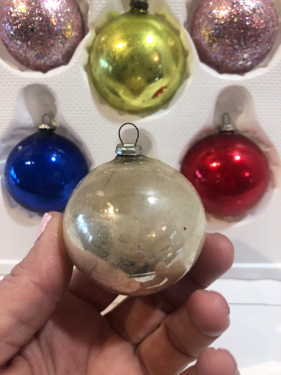 Vintage Shiny Brite Christmas Ornaments