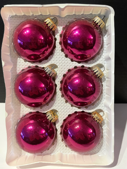 Vintage Krebs Purple Christmas Ornaments