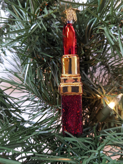 Lipstick Old World Christmas Ornament